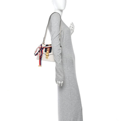 Gucci Calfskin Small Sylvie Shoulder Bag Off White 2 of 13