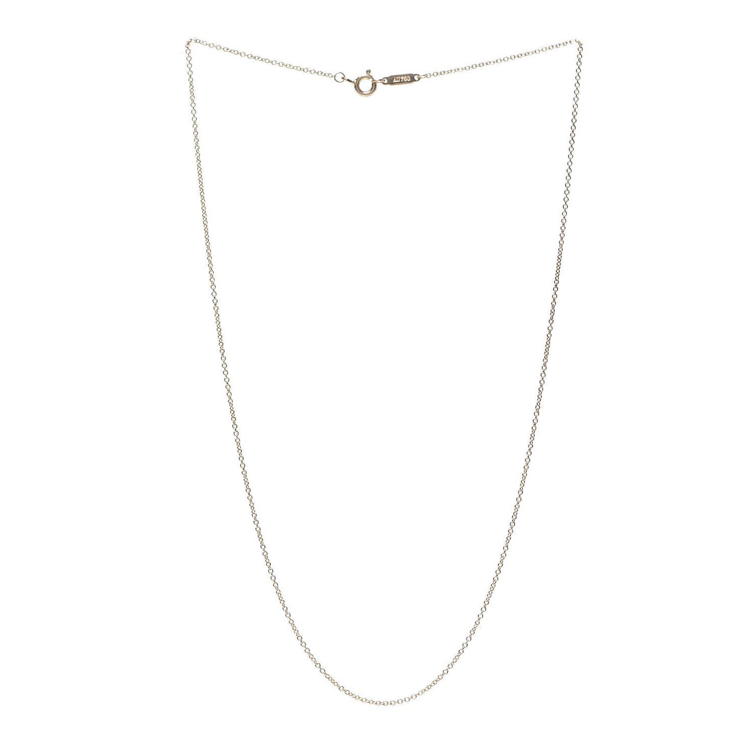 18K Rose Gold Chain Necklace 16"