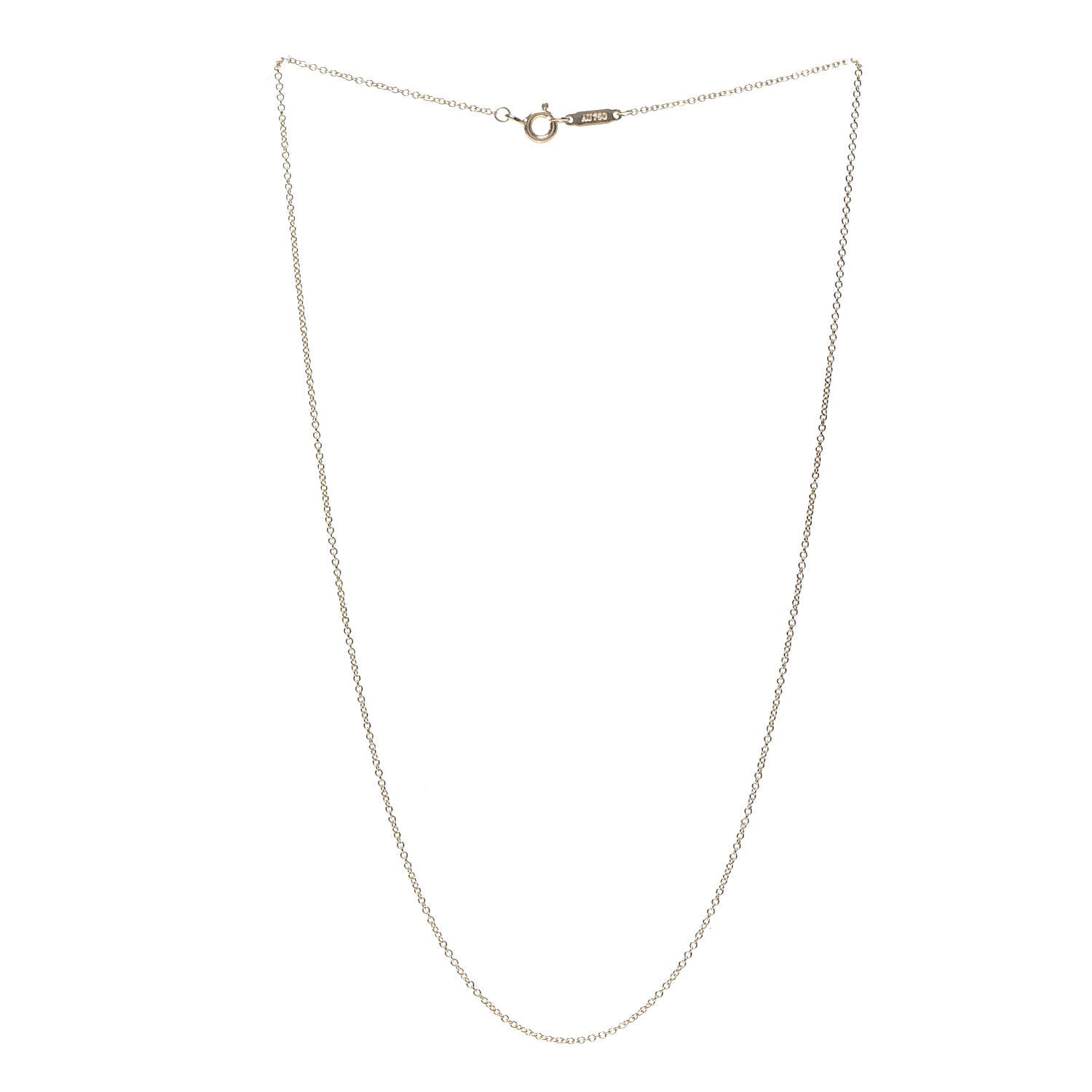 Tiffany 18K Rose Gold Chain Necklace 16" 3 of 5
