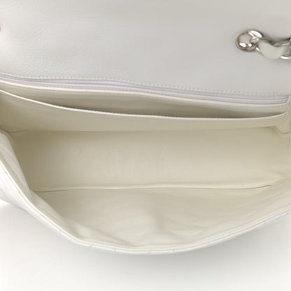 Chanel Caviar Quilted Jumbo Single Flap White 4 of 7