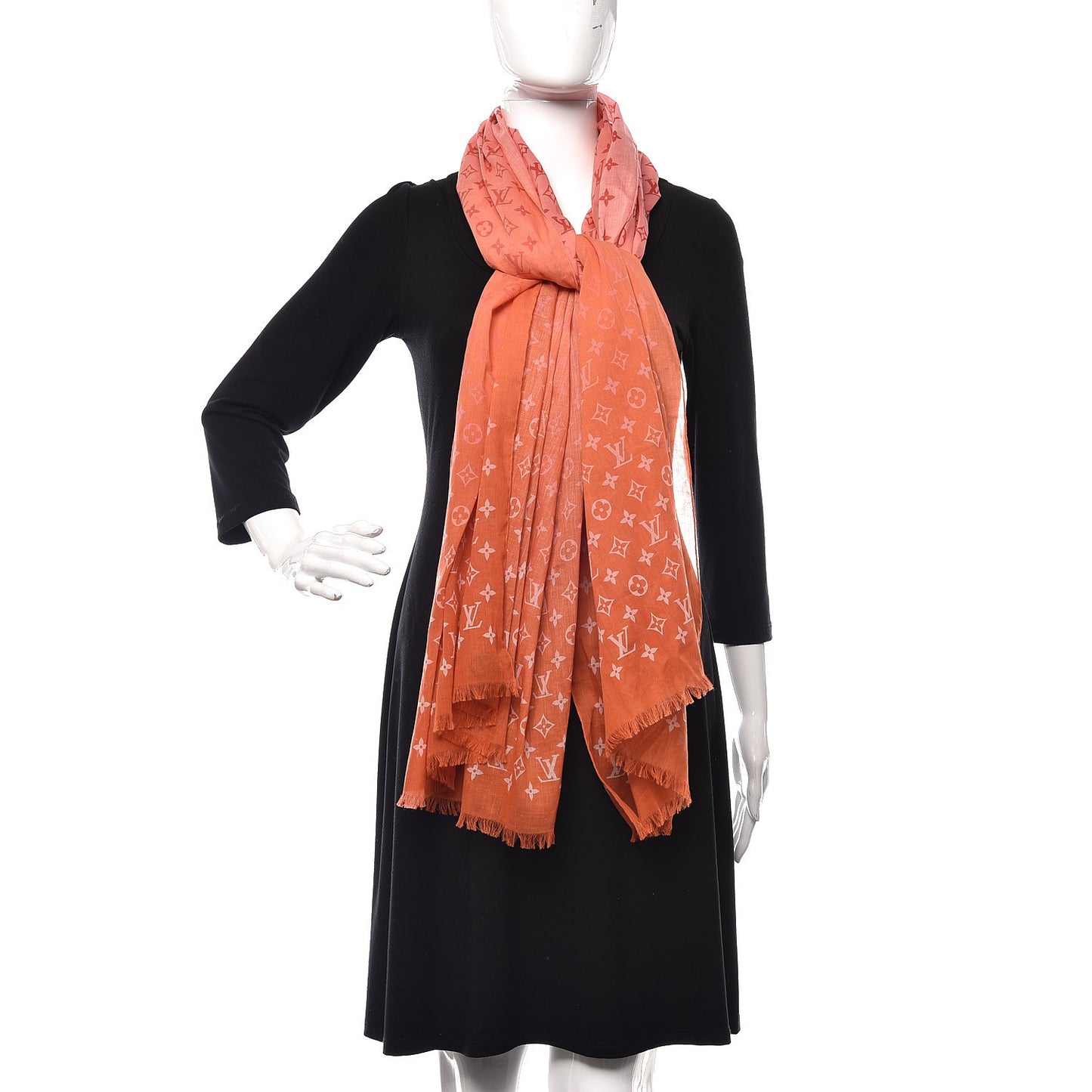 Cotton Monogram Sunrise Shawl Sunset