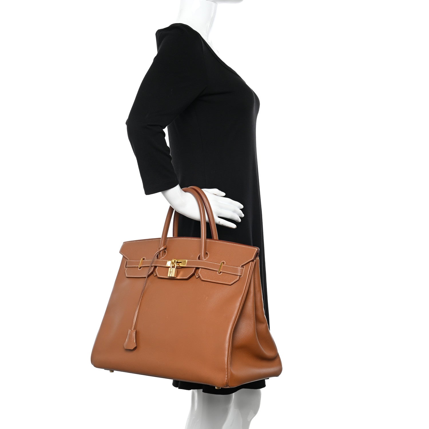 Hermes Courchevel Birkin 40 Gold 2 of 14