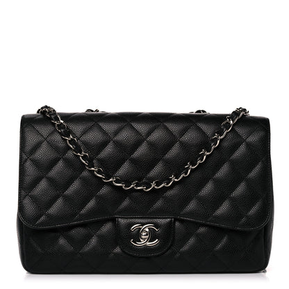 Chanel Caviar Quilted Jumbo Single Flap Black 1 of 10