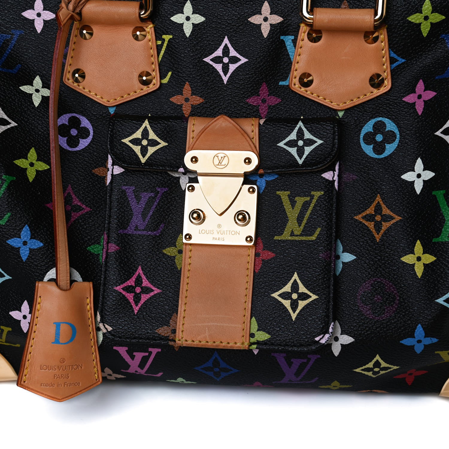 Louis Vuitton Monogram Multicolor Speedy 30 Black 9 of 17
