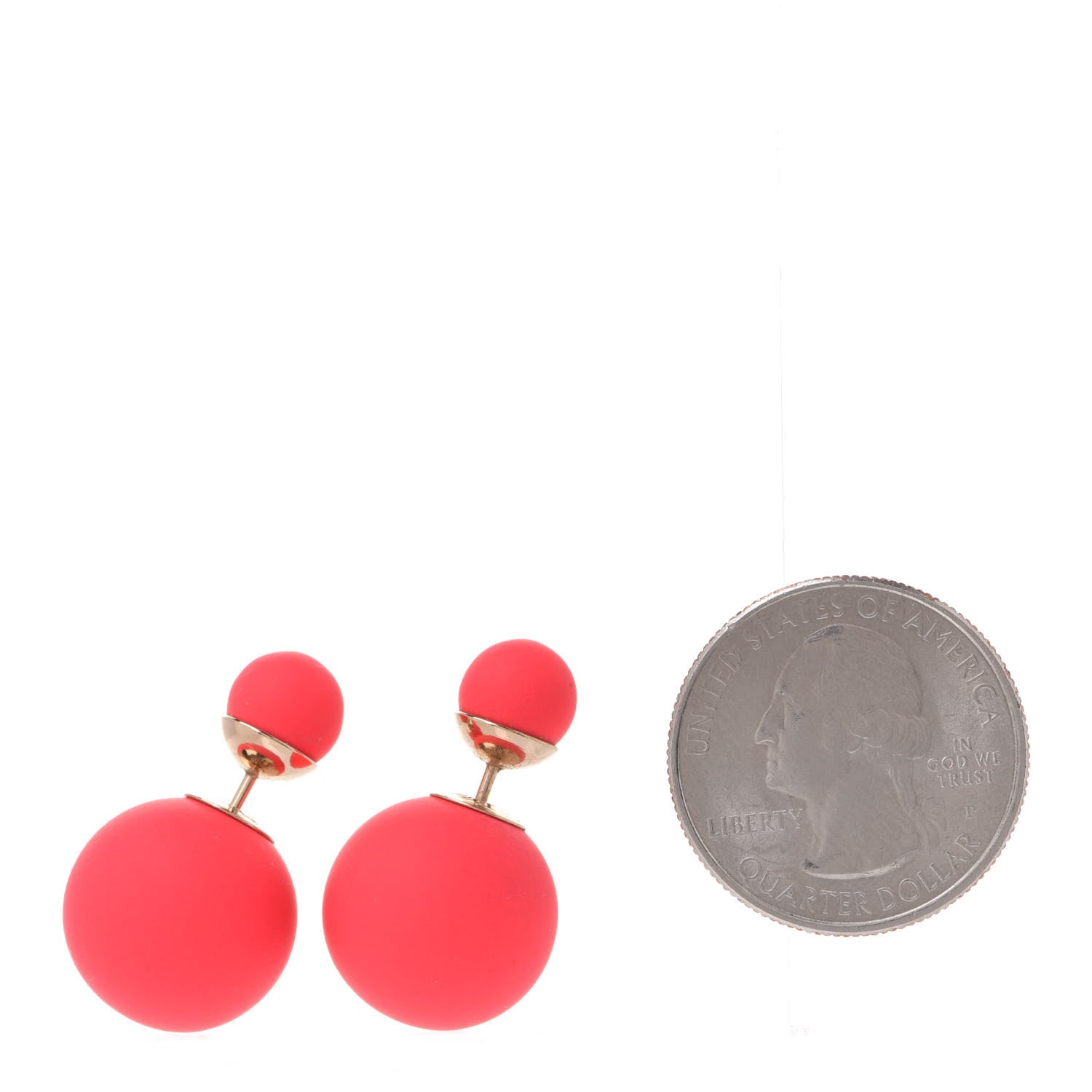 Christian Dior Mise En Dior Tribal Earrings Matte Pink 2 of 4