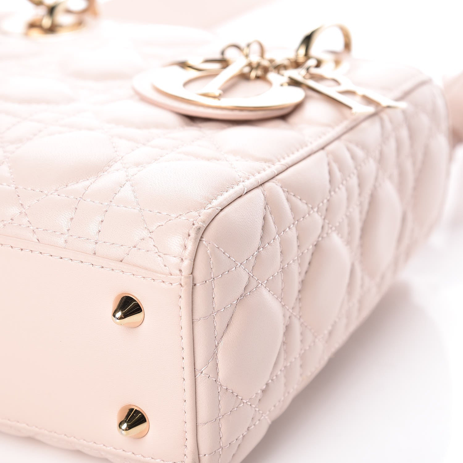 Christian Dior Lambskin Cannage Small Lucky Badges My Lady Dior Pink 13 of 25