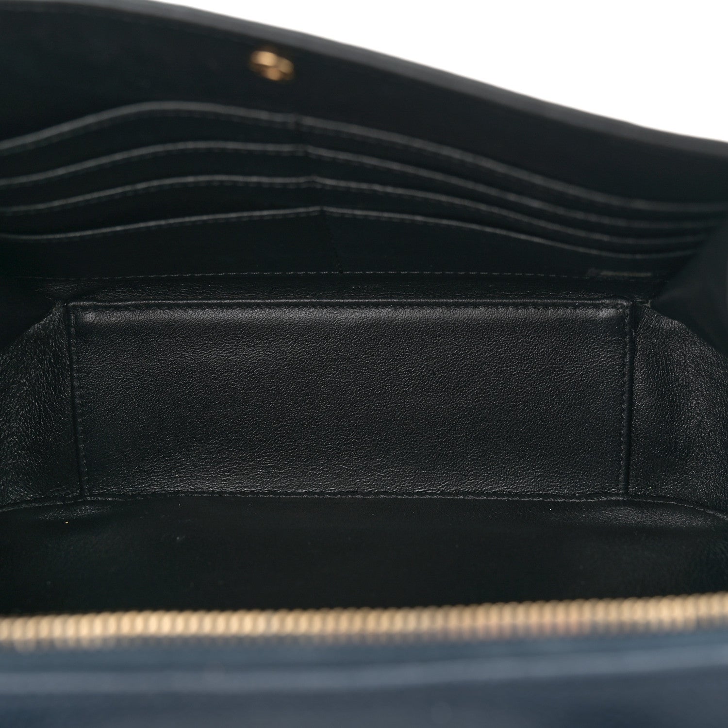 Chanel Caviar Quilted Large CC Filigree Vanity Case Navy Black 6 of 11
