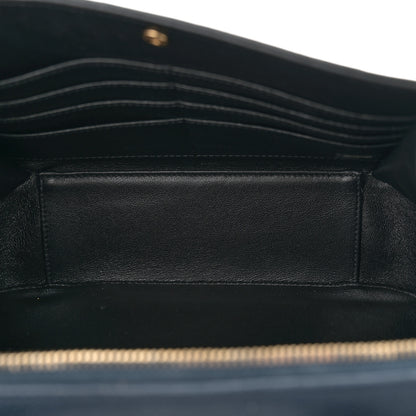Chanel Caviar Quilted Large CC Filigree Vanity Case Navy Black 6 of 11