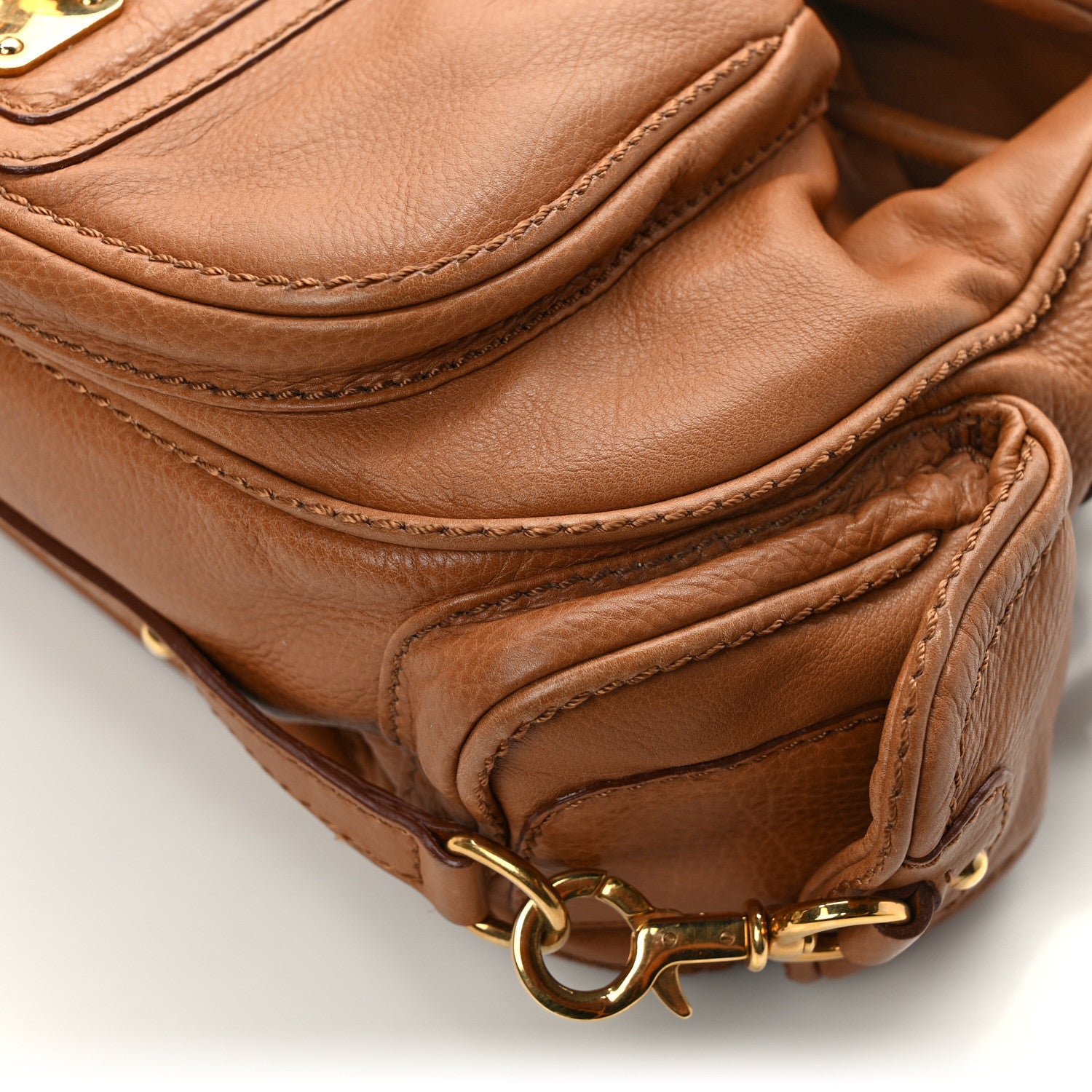 Marc Jacobs Calfskin Shoulder Bag Brown 10 of 11