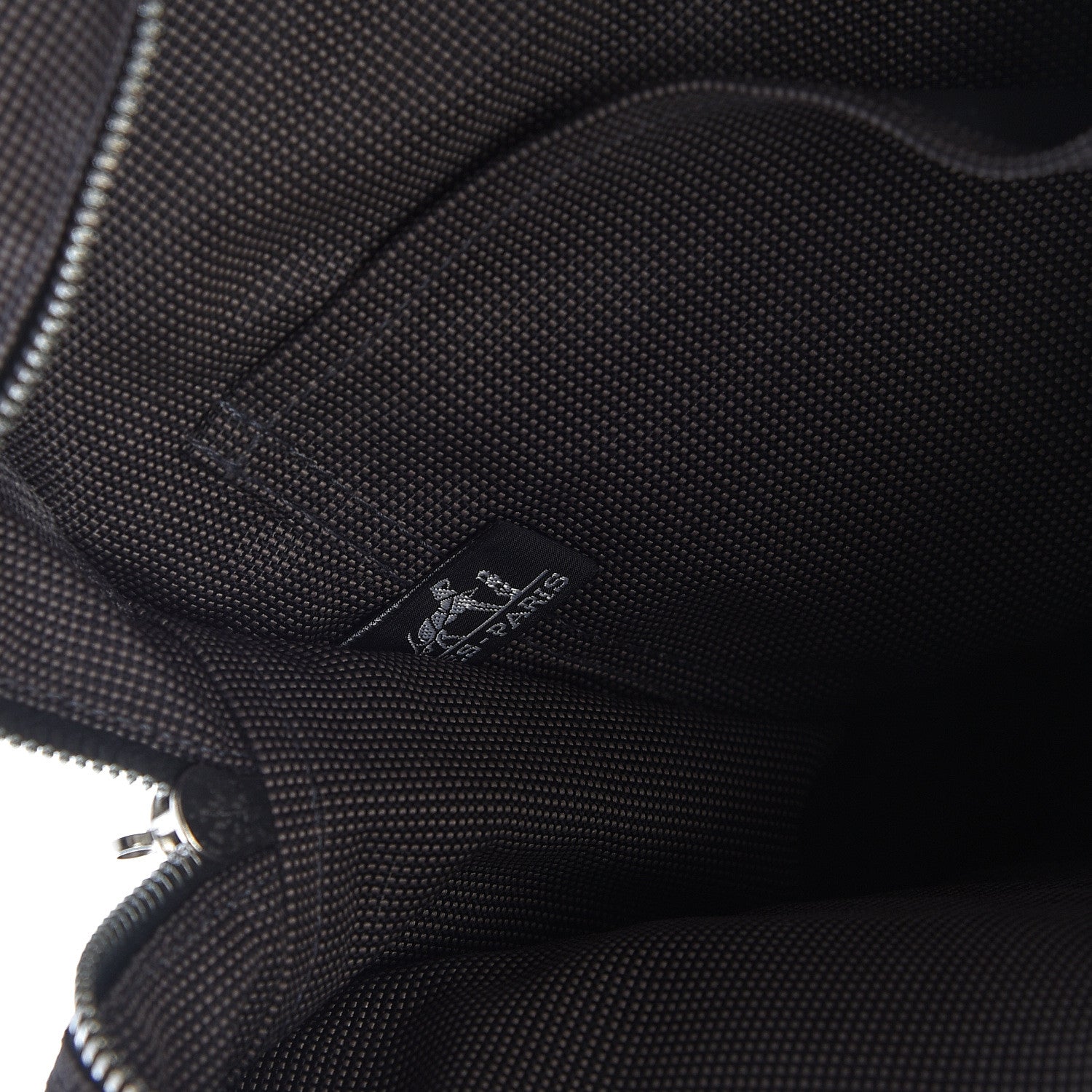 Hermes Canvas Herline Backpack Grey 6 of 10