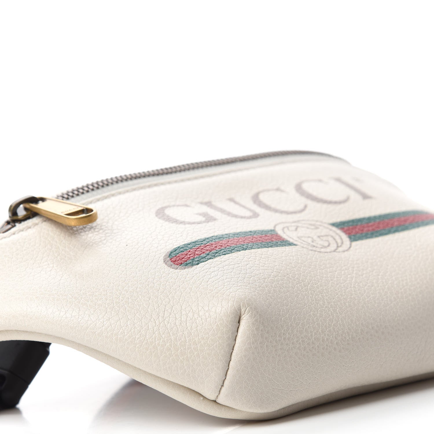 Gucci Grained Calfskin Small Logo Belt Bag White 6 of 10