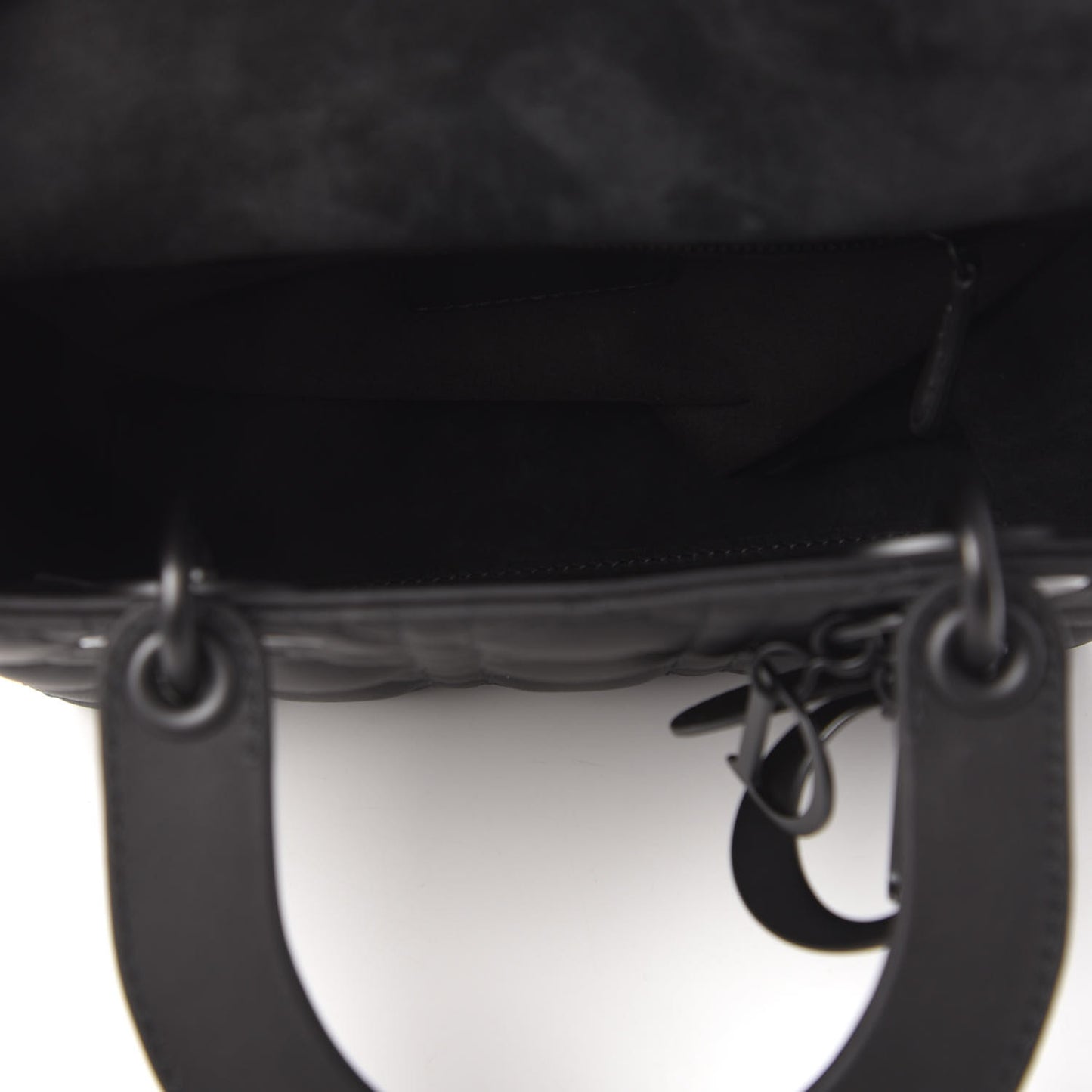 Ultra Matte Calfskin Cannage Small My ABCDior Lady Dior Black