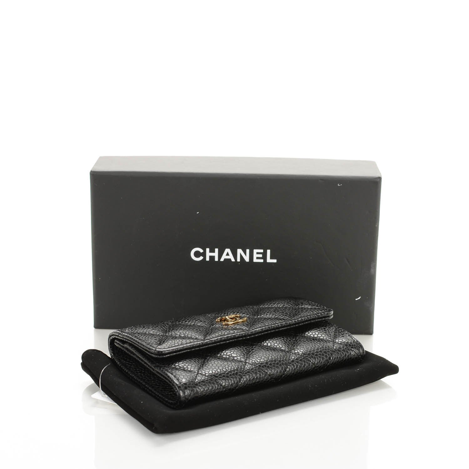 Chanel Caviar Quilted Flap Card Holder Black 4 of 8