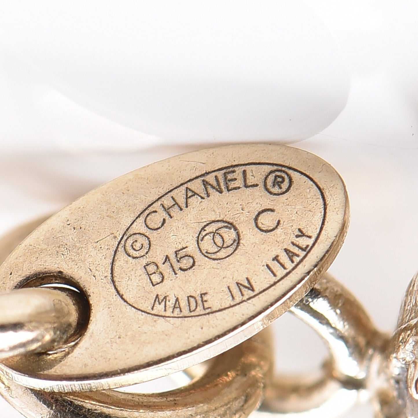 Crystal CC Chain Bracelet Gold