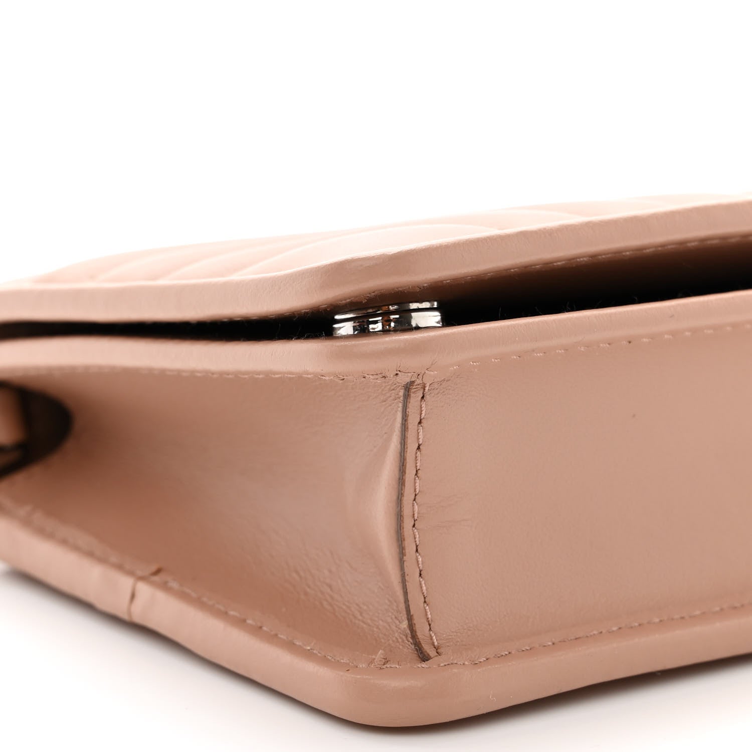 Prada Soft Calfskin Impunture Diagramme Chain Wallet Cipria 9 of 11