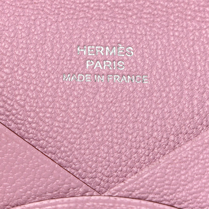 Hermes Chevre Mysore Calvi Card Case Mauve Sylvestre 6 of 8