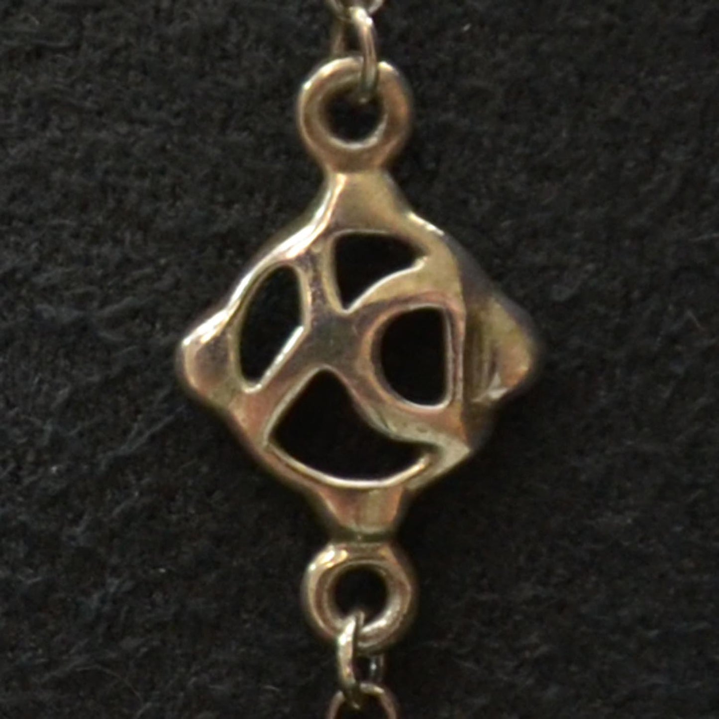 Sterling Silver Garnet Bead Chain Necklace