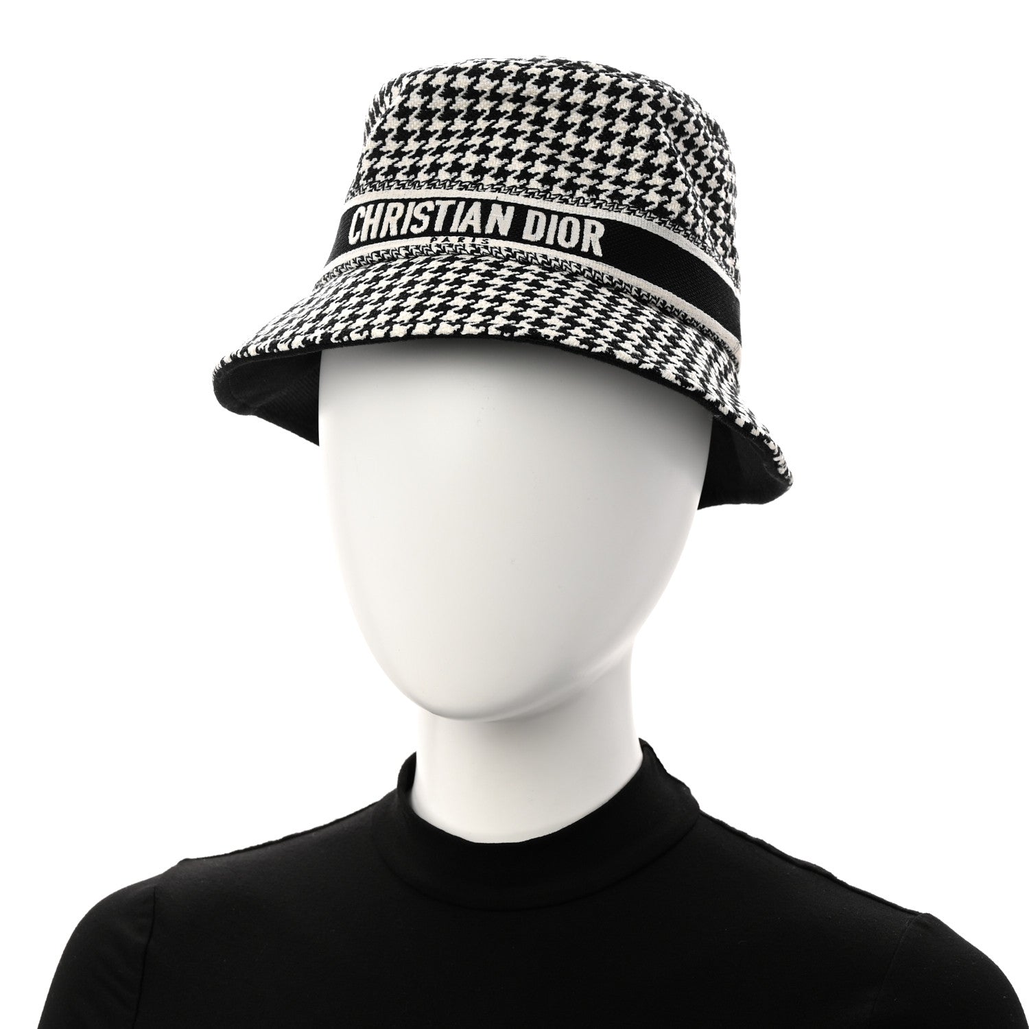 Christian Dior Pied De Poule Bucket Hat 57 Black White 1863339 Christian Dior Pied De Poule Bucket Hat 57 Black White 1863339