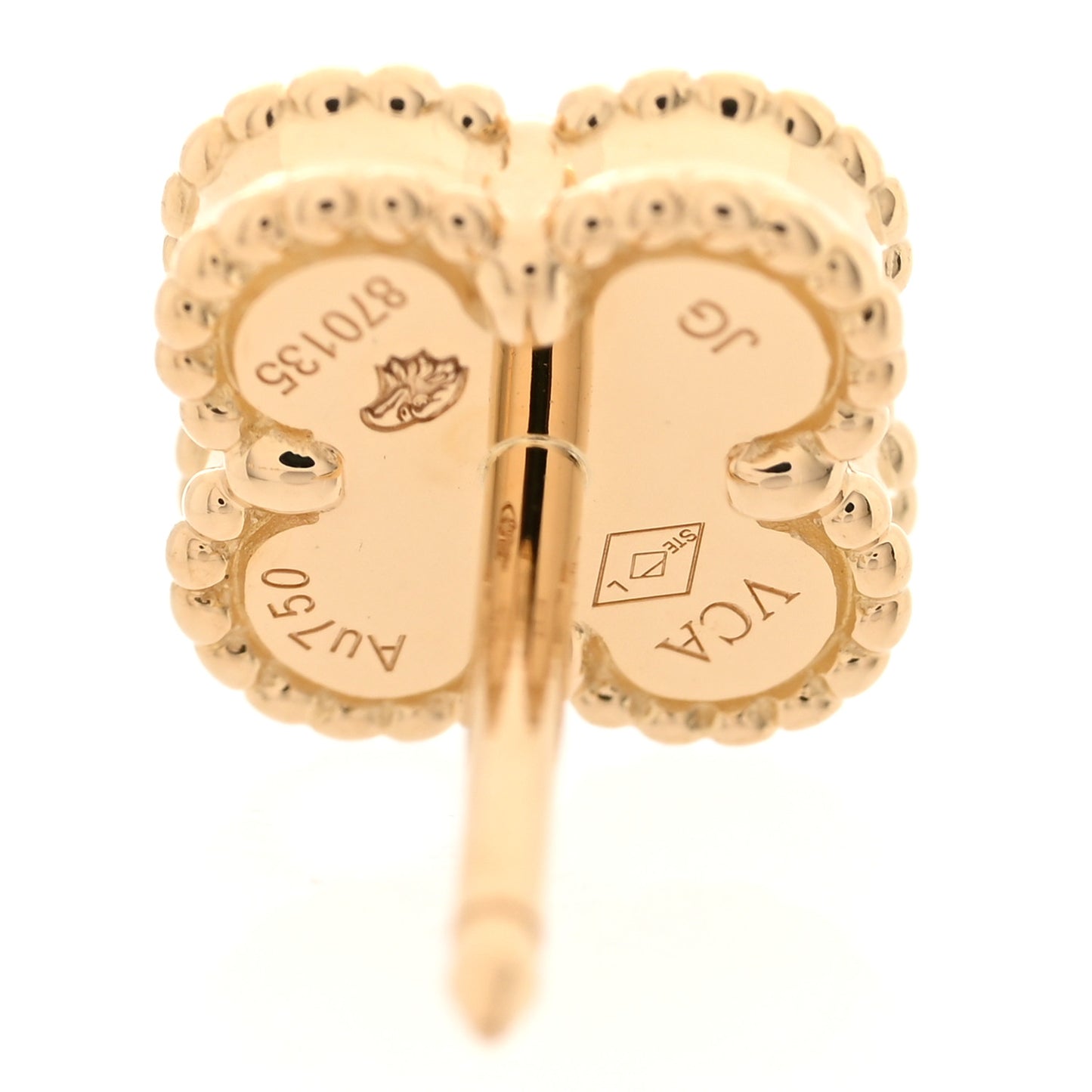 18K Yellow Gold Mother of Pearl Sweet Alhambra Earrings