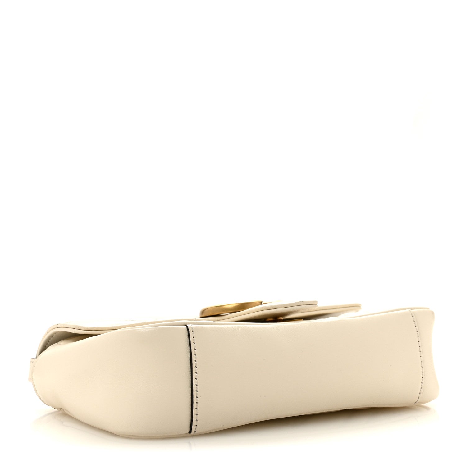 Gucci Calfskin Matelasse Mini GG Marmont Shoulder Bag White 4 of 14