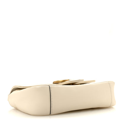 Gucci Calfskin Matelasse Mini GG Marmont Shoulder Bag White 4 of 14