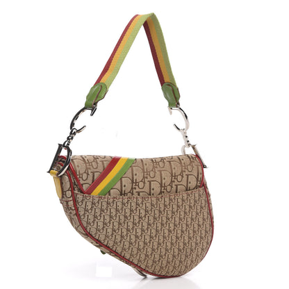 Christian Dior Monogram Rasta Saddle Bag Beige 3 of 9
