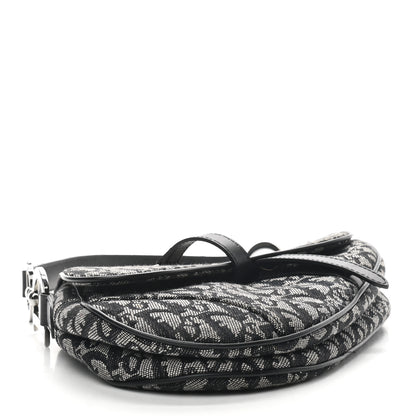 Christian Dior Monogram Saddle Bag Black 4 of 9