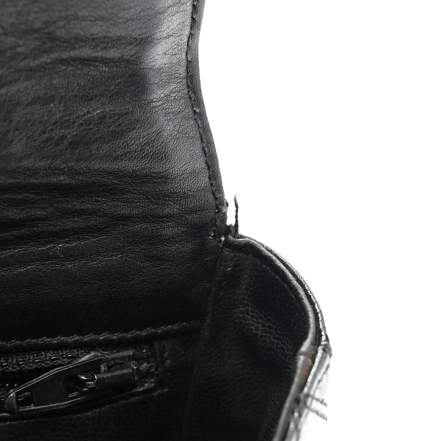 Patent Flap Waist Belt Bag Black