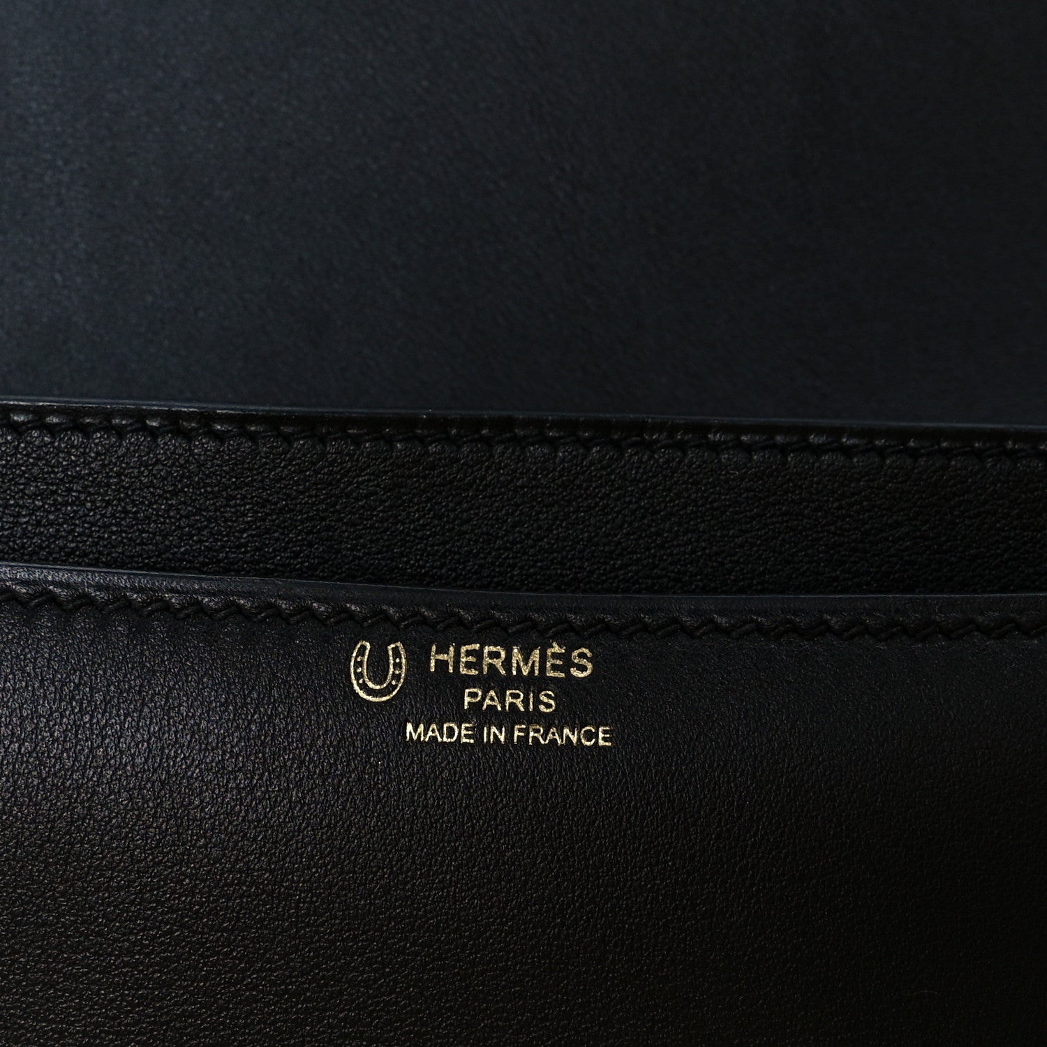 Hermes Swift Horseshoe Constance Elan 25 Black 6 of 12