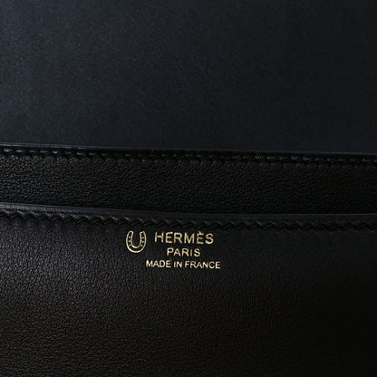 Hermes Swift Horseshoe Constance Elan 25 Black 6 of 12