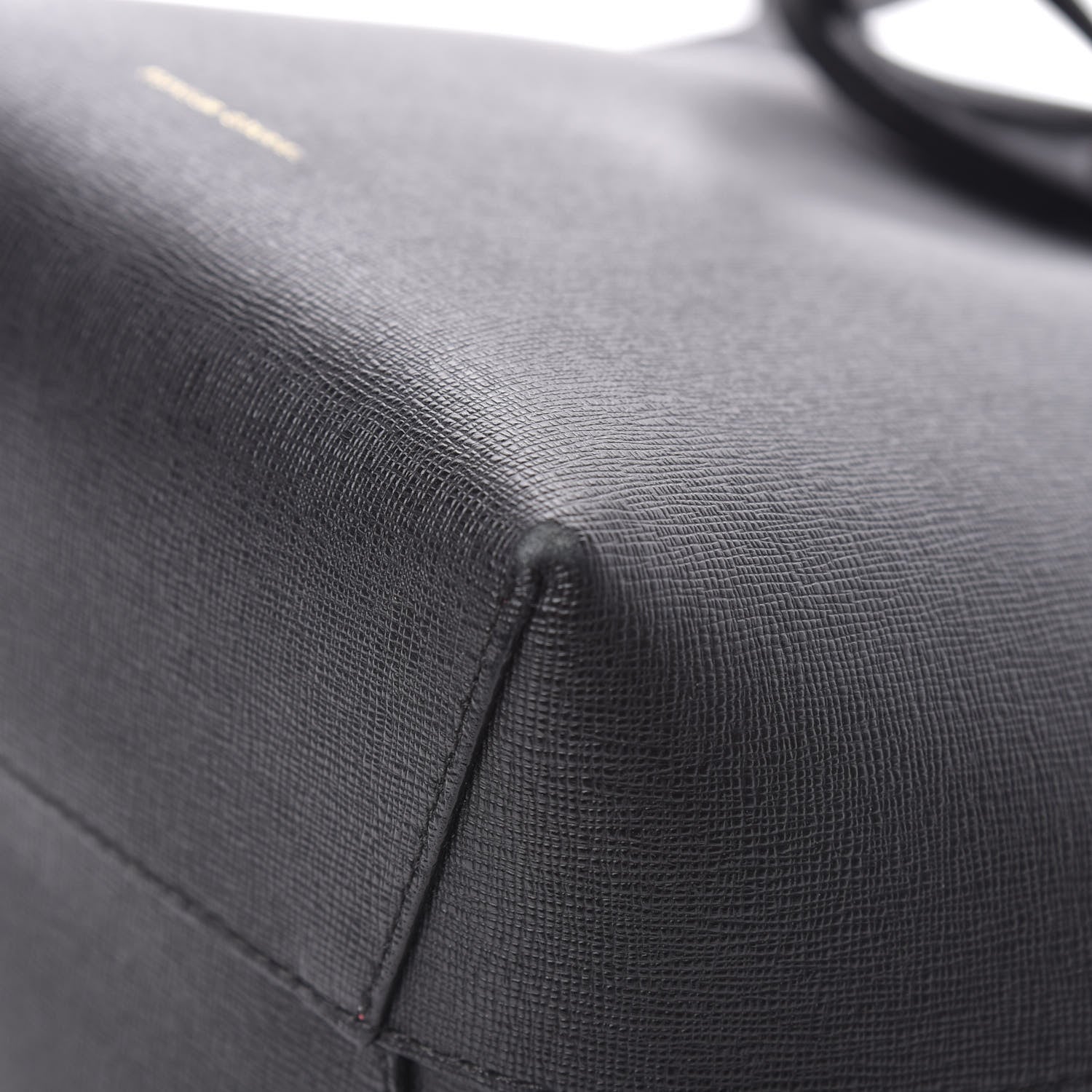 Mansur Gavriel Saffiano Mini Bucket Bag Black Flamma 12 of 16