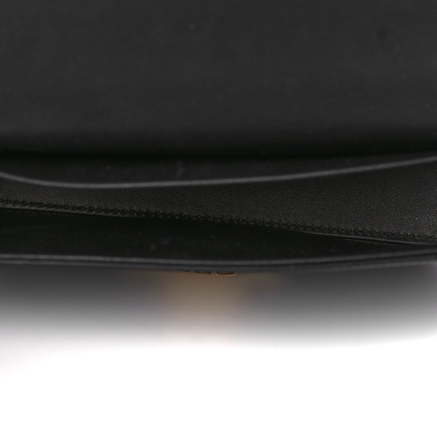 Celine Shiny Calfskin Triomphe Chain Shoulder Bag Black 5 of 9