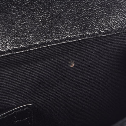 Saint Laurent Sheepskin Tri-Quilt Monogram Medium College Bag Black 9 of 9