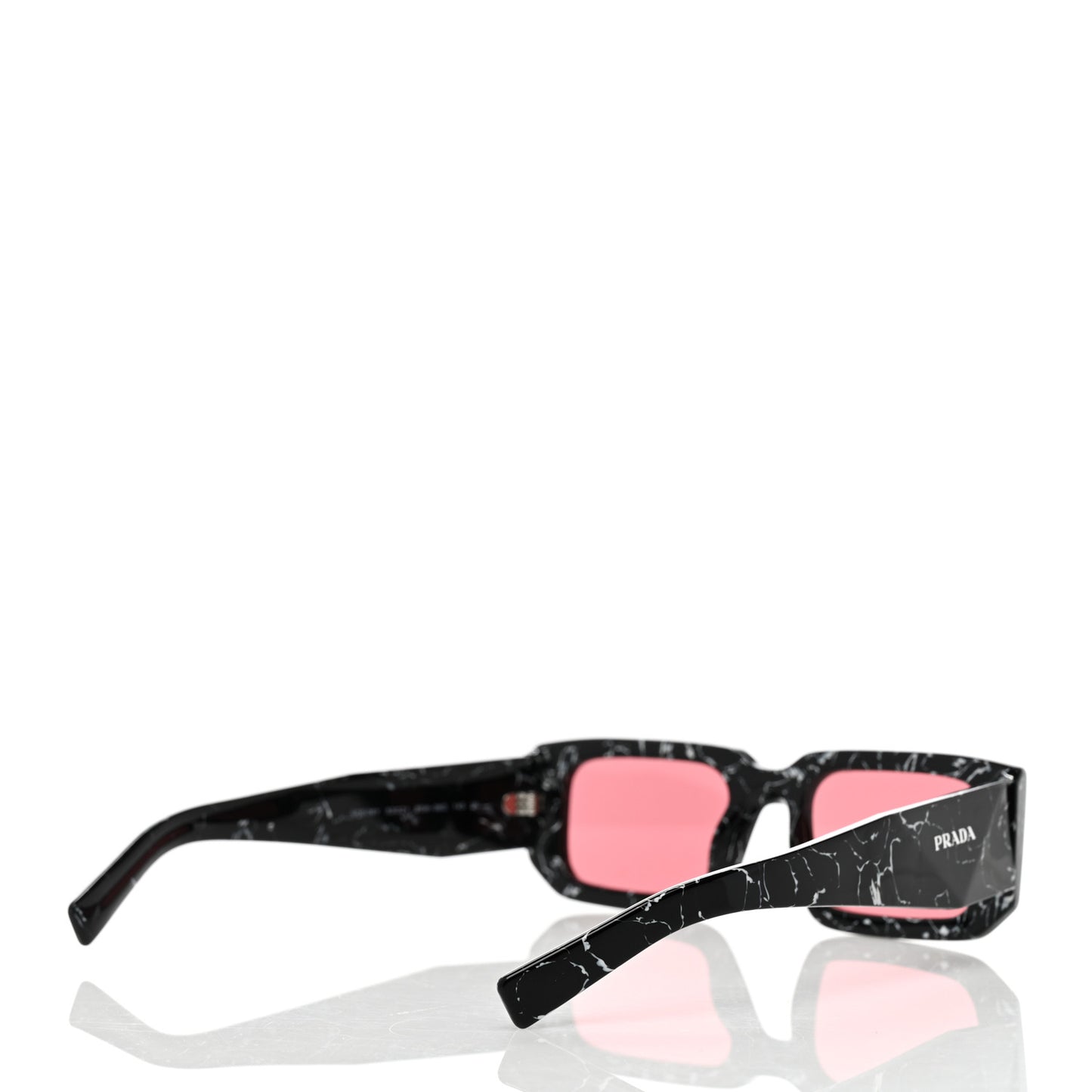 Acetate Symbole Sunglasses SPR 06Y Black Scarlet