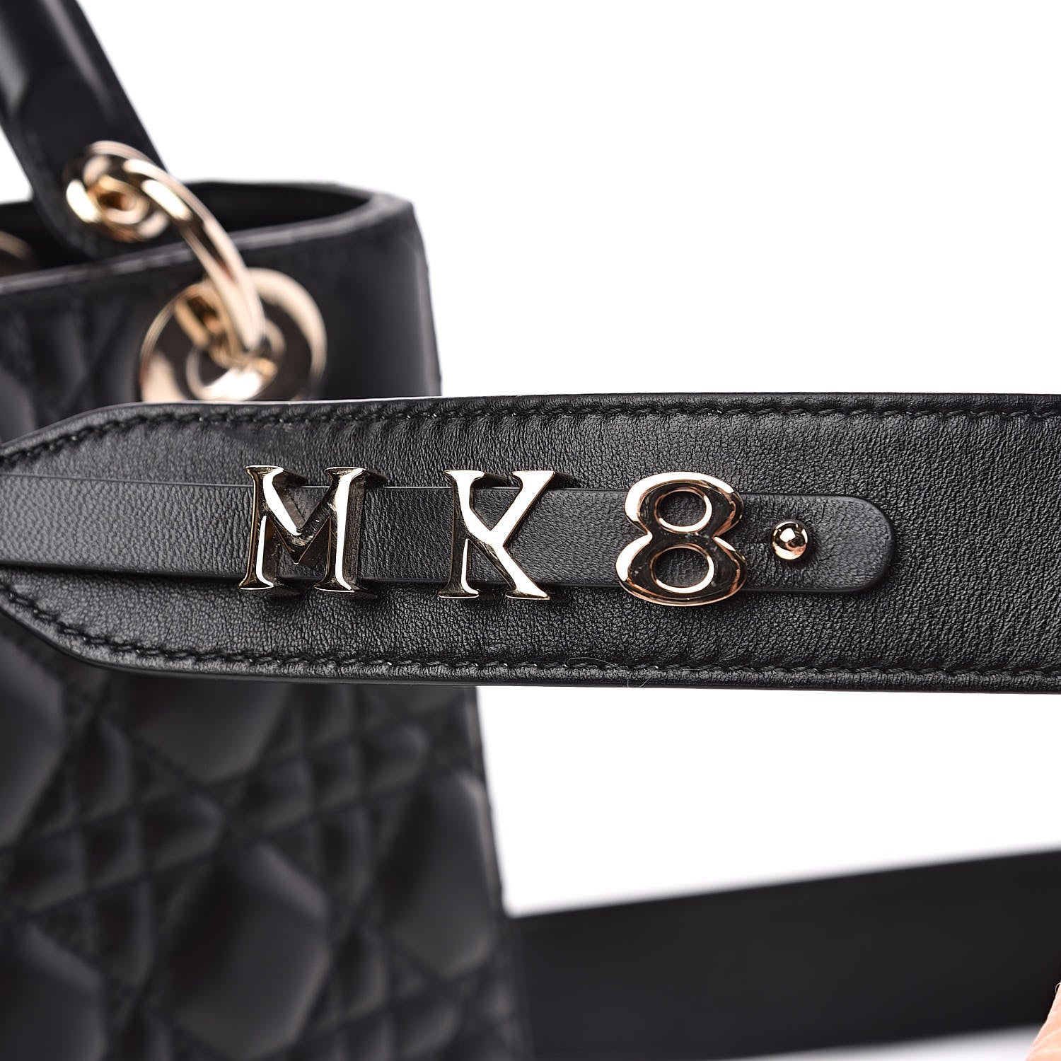 Christian Dior Lambskin Cannage Small My ABCDior Lady Dior Black 12 of 13