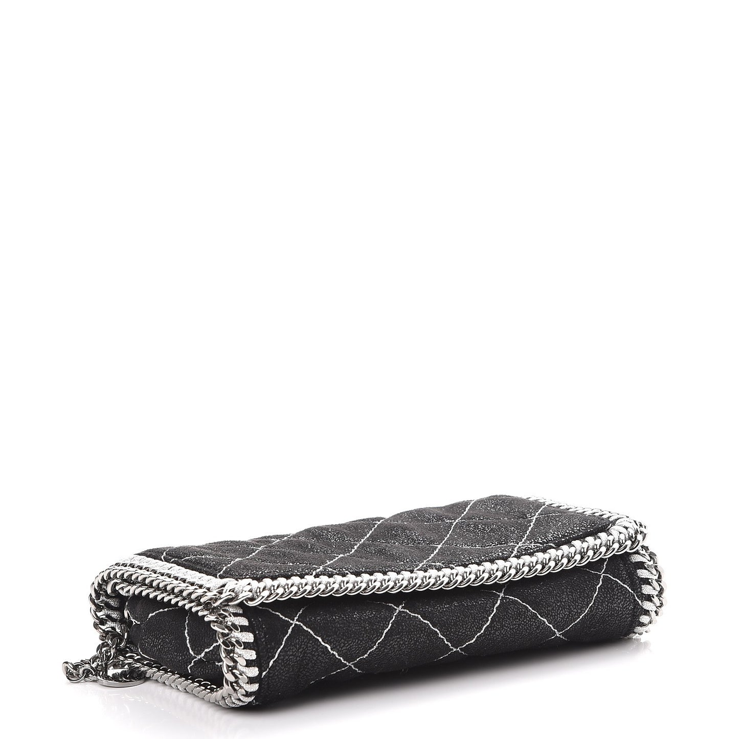 Shaggy Deer Quilted Falabella Crossbody Bag Black