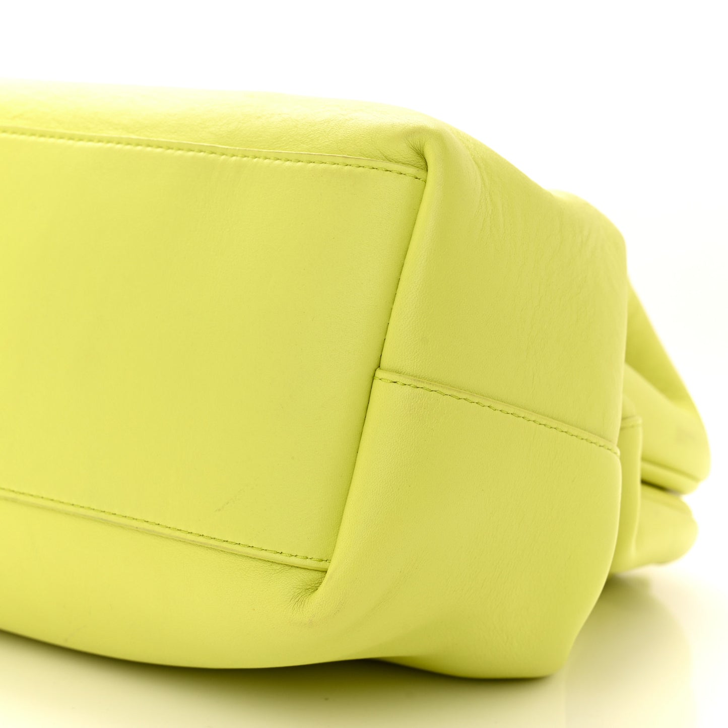 Calfskin Medium The Point Triangle Bag Seagrass