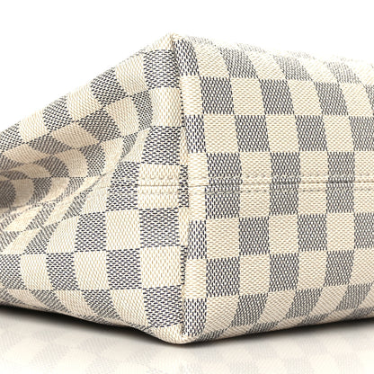 Louis Vuitton Damier Azur Graceful MM Rose Ballerine 7 of 8