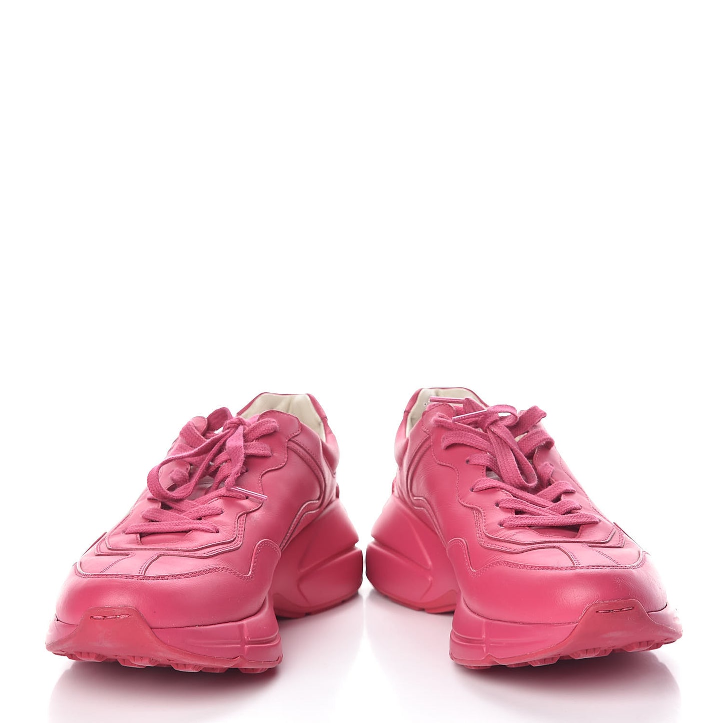 Calfskin Logo Mens Rhyton Sneakers 7 Box Pink