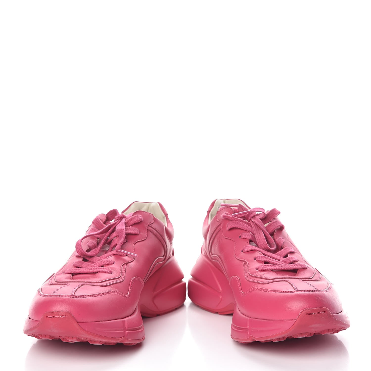 Gucci Calfskin Logo Mens Rhyton Sneakers 7 Box Pink 5 of 12