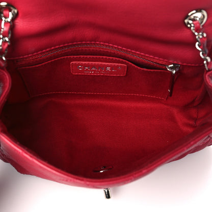 Chanel Calfskin Quilted CC Curvy Flap Red 5 of 13