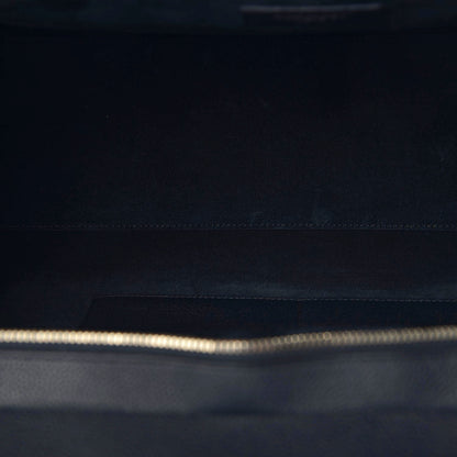 Saint Laurent Calfskin Medium Rive Gauche Cabas Navy Blue 9 of 12
