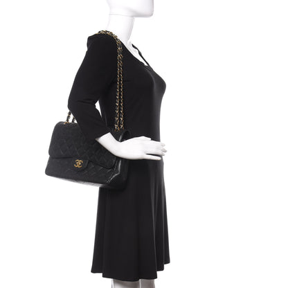 Chanel Caviar Quilted Jumbo Double Flap Black 2 of 11
