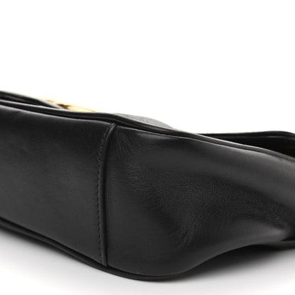 Gucci Calfskin Matelasse Small GG Marmont Shoulder Bag Black 9 of 12