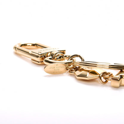 Louis Vuitton LV Facettes Bag Charm Key Holder Gold 3 of 4