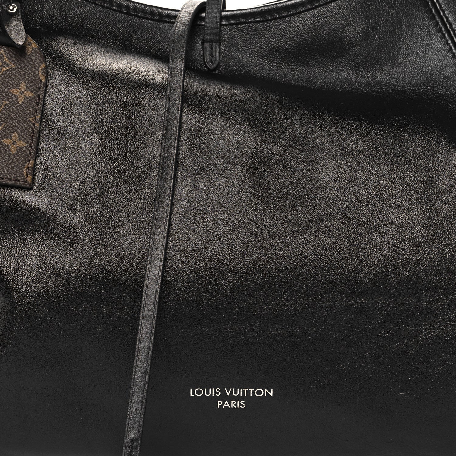 Louis Vuitton Lambskin CarryAll Vibe MM Black 8 of 10
