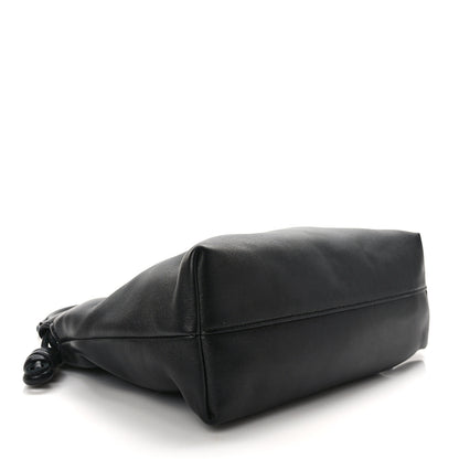 Loewe Mellow Nappa Donut Chain Flamenco Knot Clutch Black 4 of 8