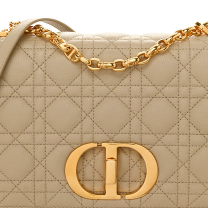 Christian Dior Supple Calfskin Cannage Medium Caro Bag Beige 8 of 10