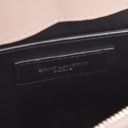 Saint Laurent Calfskin Y Quilted Monogram Small Loulou Chain Satchel Rose Antic 8 of 9