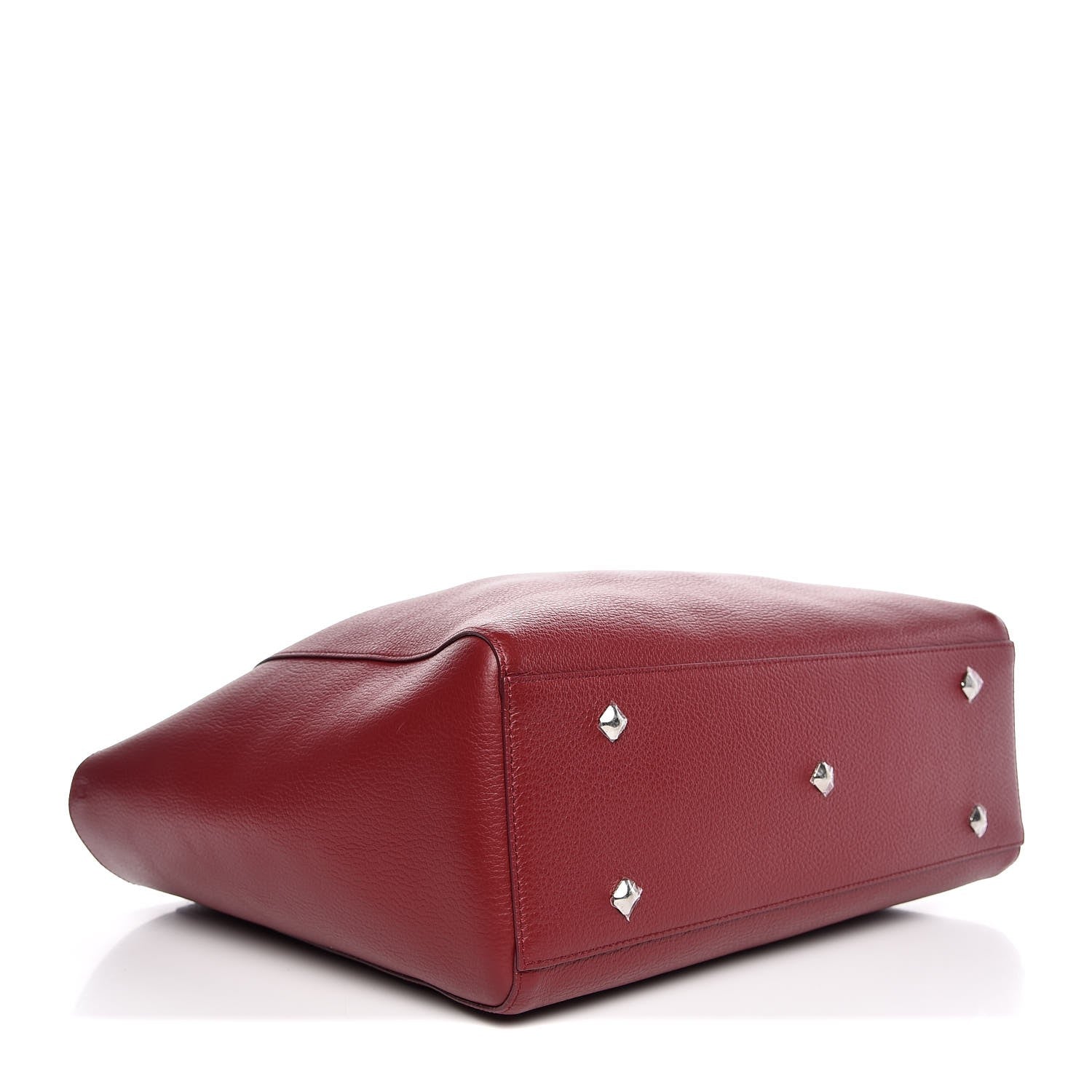 MCM Grained Calfskin Medium Reversible Wandel Tote Ruby 5 of 10